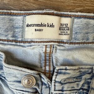 Abercrombie Kids Denim Blue Baggy Jeans